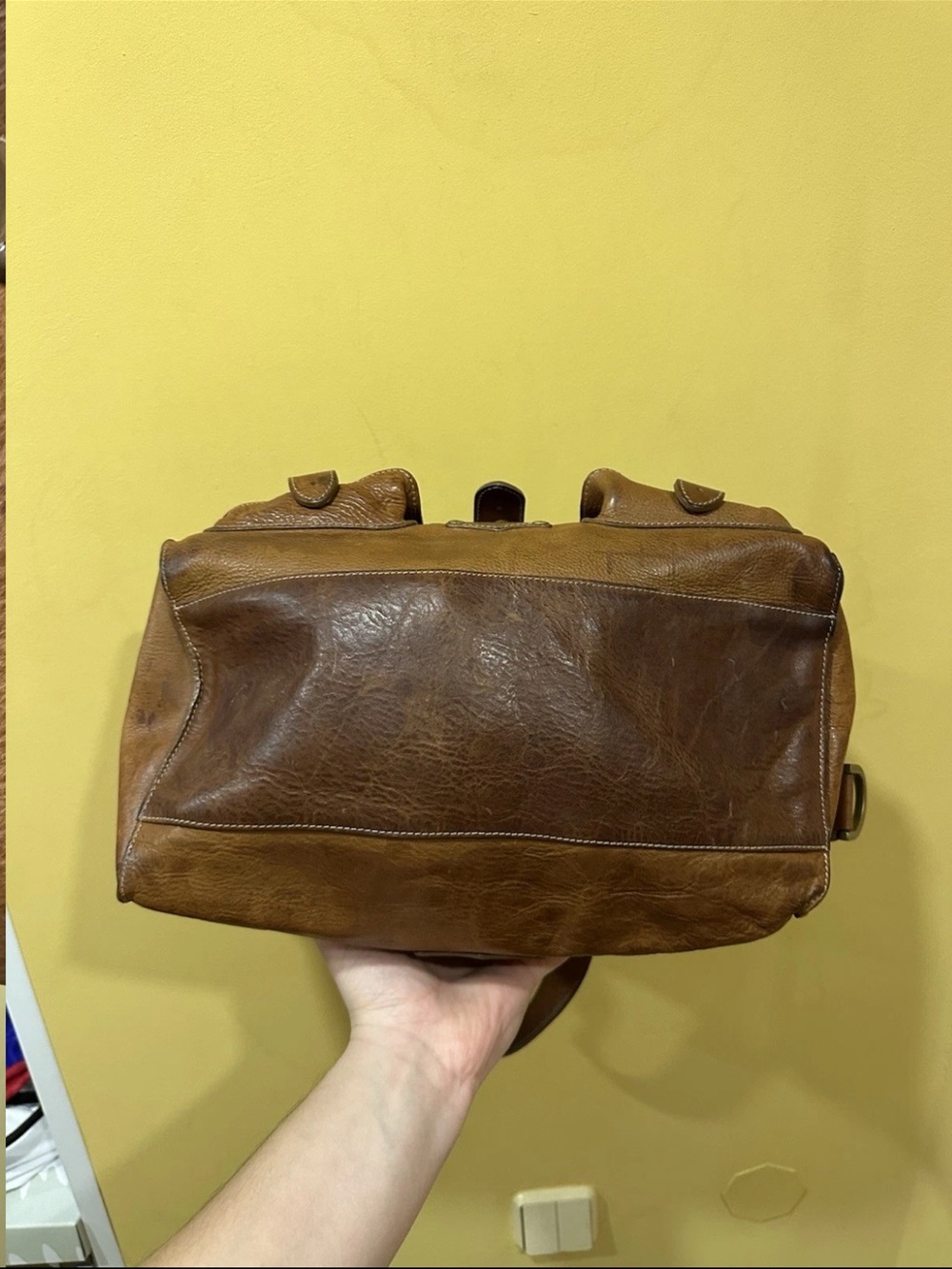 Mulberry Brown Leather Buckle Satchel - Picture 9 of 15